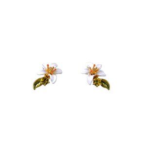 Les Nereides Orange blossom Stud earrings